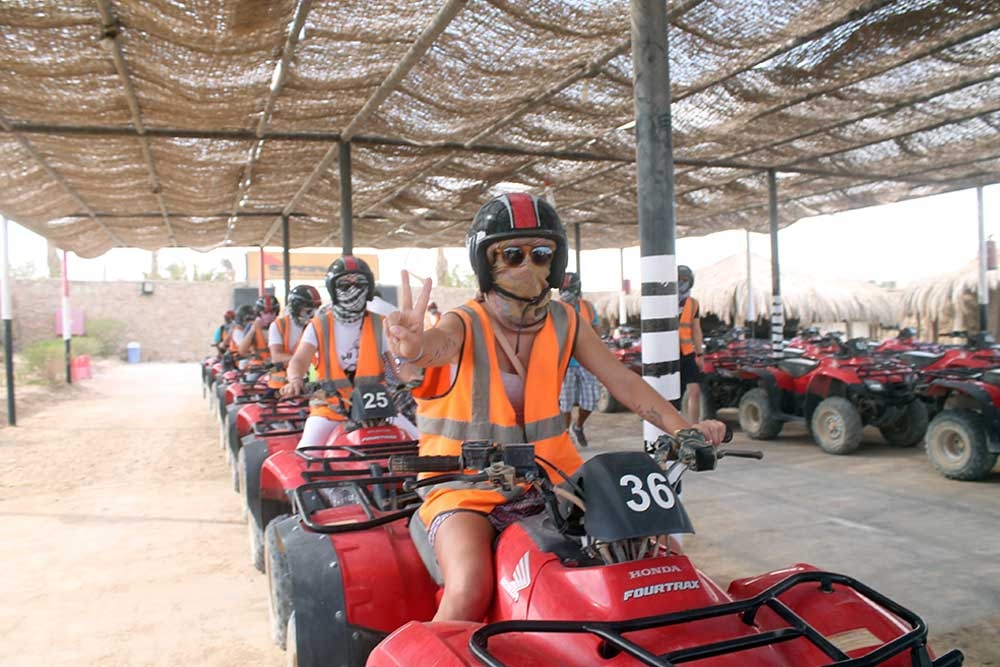  Evening quad bike experience with camel ride and tea in Hurghada