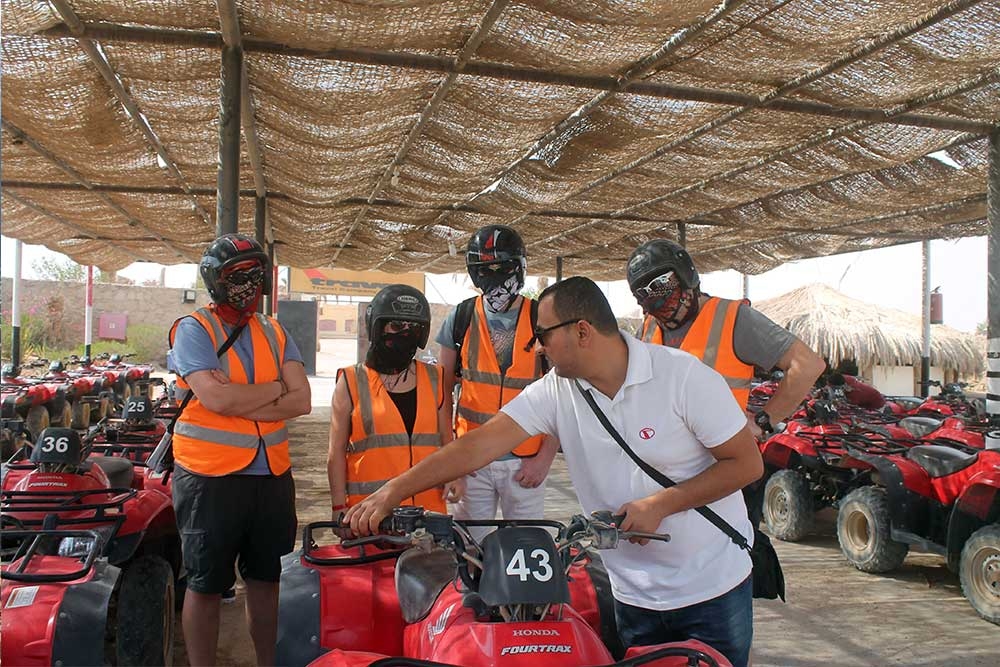  Evening quad bike experience with camel ride and tea in Hurghada