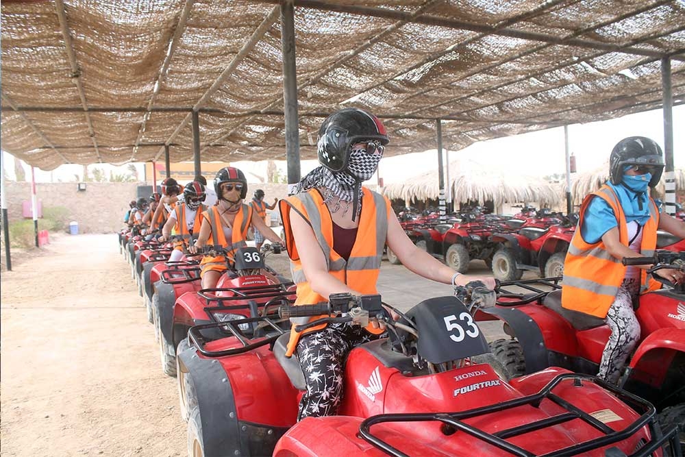  Evening quad bike experience with camel ride and tea in Hurghada