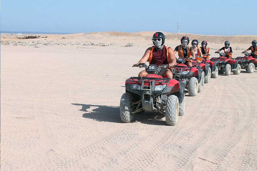  Evening quad bike experience with camel ride and tea in Hurghada