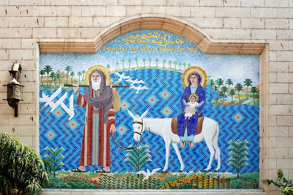 Old Cairo with the hanging church, Coptic Museum, and Sultan Hassan Mosque