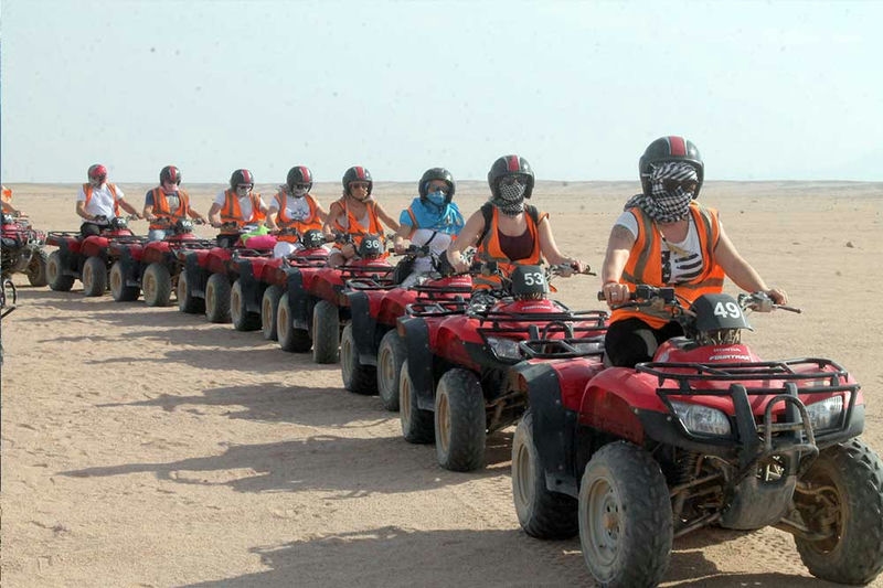  Evening quad bike experience with camel ride and tea in Hurghada