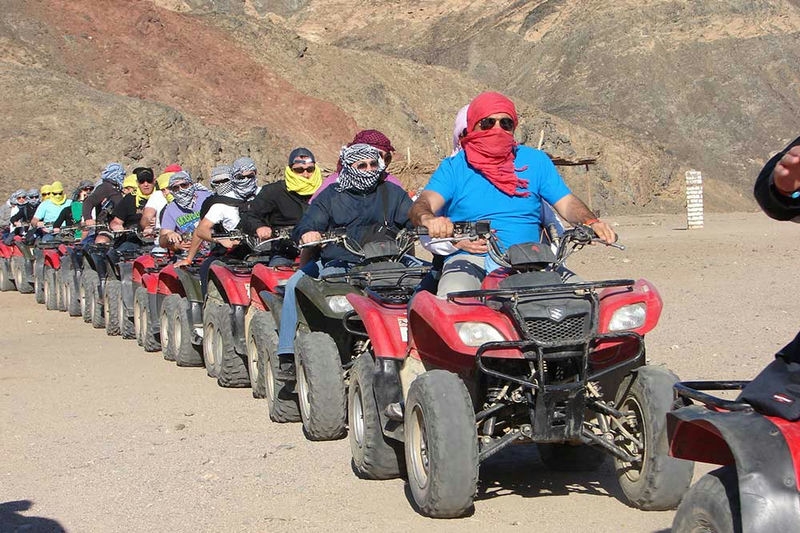 Evening quad bike and camel riding plus barbecue in Marsa Alam