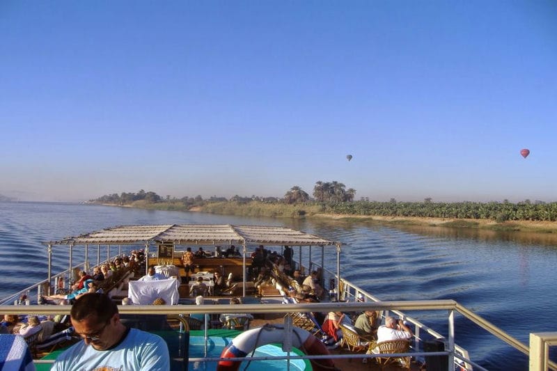 Premium tour to Luxor highlights including sailing and lunch on Lotus Nile cruise from Hurghada
